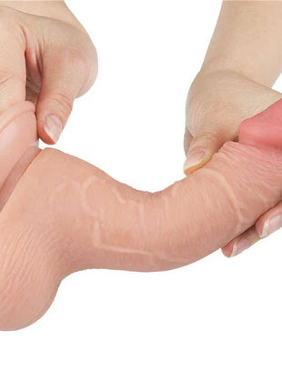 Sliding Skin Dual Layer Dildo 7.5