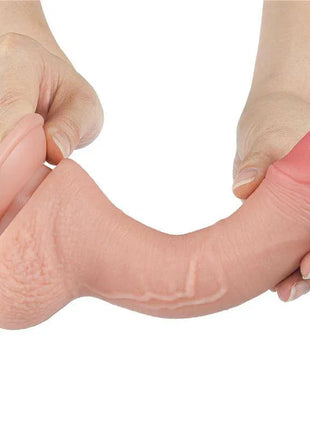 Sliding Skin Dual Layer Dildo 7.5