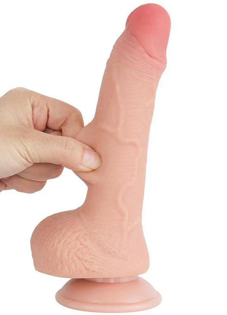Sliding Skin Dual Layer Dildo 7.5