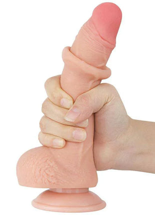 Sliding Skin Dual Layer Dildo 7.5