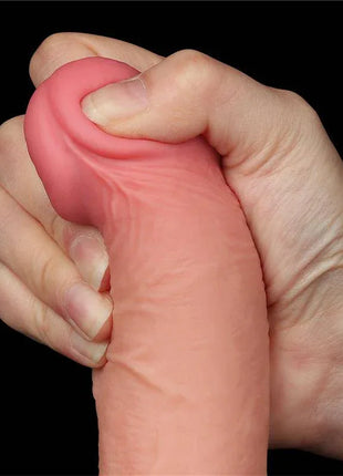 Sliding Skin Dual Layer Dildo 7.5