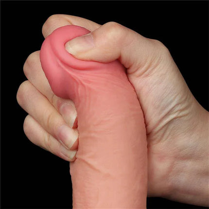 Sliding Skin Dual Layer Dildo 7.5
