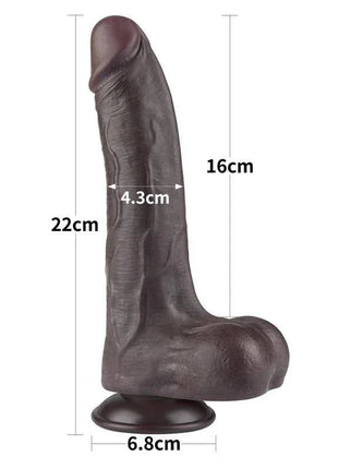 Sliding Skin Dual Layer Dildo 8.5
