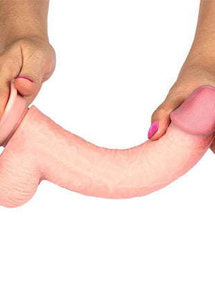 Slidy Realistic Dildo Dual Layer Retractable and Adjustable 9