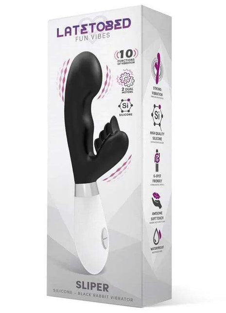 Sliper Rabbit Vibe Silicone Black intimate pleasure device