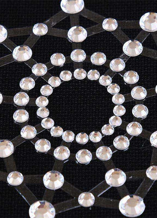 White snowflake nipple covers with seamless edges