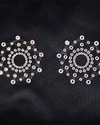 Elegant white snowflake nipple covers for discreet fashion