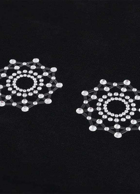 White snowflake nipple covers elegant reusable fashion accessory