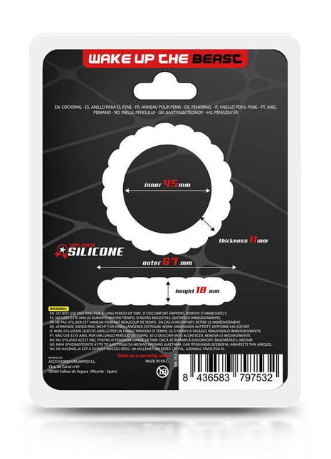 Solid Silicone Cock Ring 4.5 cm