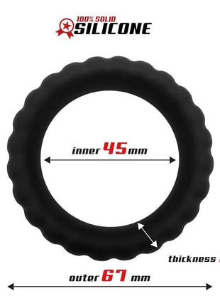Solid Silicone Cock Ring 4.5 cm