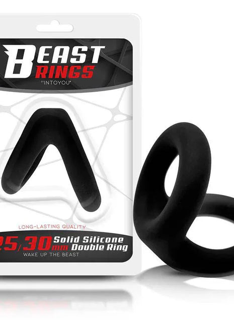 Solid Silicone Double Penis Ring 2.5 / 3 cm