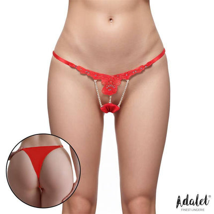 Sophie Lace Thong with Breads S M