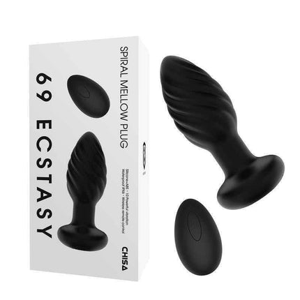 Spiral Vibration Anal Plug with Remote Control