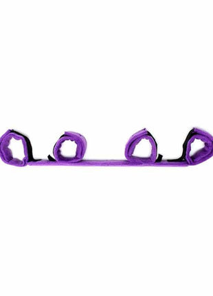 Spreader Bar with 4 Cuffs Purple