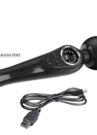 Stavros Digital Screen Black Massager