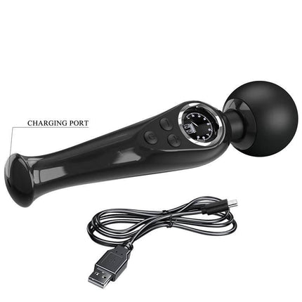 Stavros Digital Screen Black Massager
