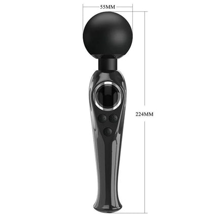 Stavros Digital Screen Black Massager