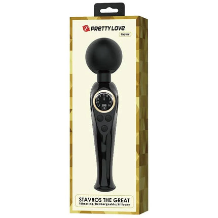 Stavros Digital Screen Black Massager