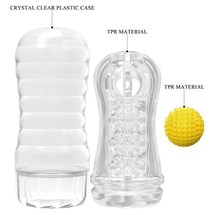 Stellar Ball-Rolling Masturbator Cup Yellow