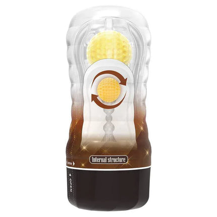 Stellar Ball-Rolling Masturbator Cup Yellow