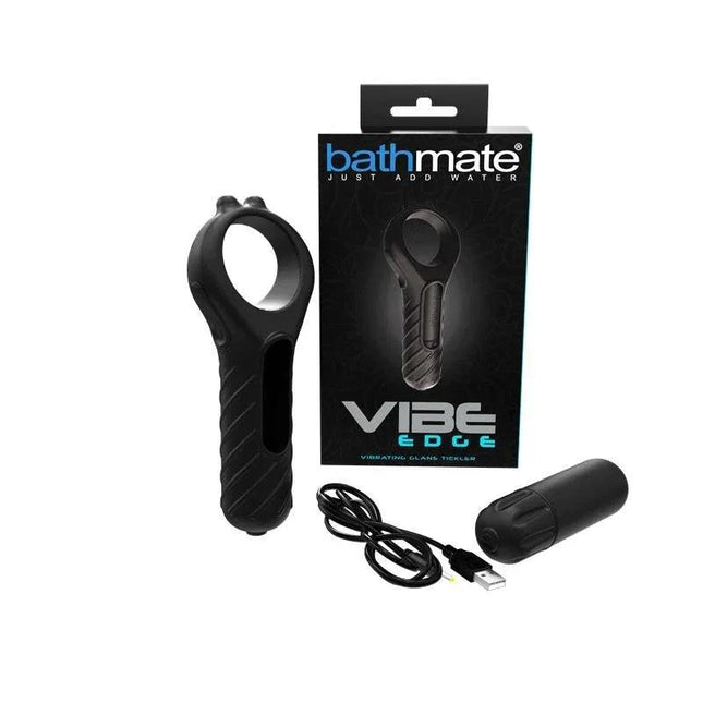 Stimulator Vibe Edge sleek ergonomic waterproof rechargeable personal vibrator with powerful vibrations and user-friendly controls
