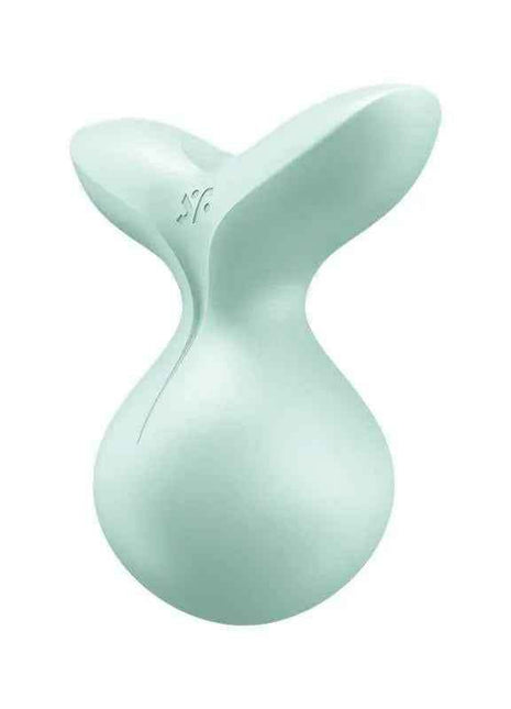 Stimulator Viva la Vulva 3 Mint in pale mint green, with a smooth matte finish and a distinctive flared, rounded shape.