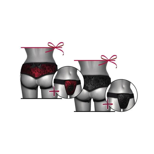 Strapon Belt Red With Lace S-XL