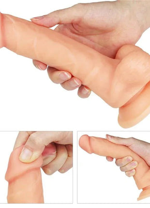Strap-on with dildo with vibration made of body-safe silicone with adjustable straps for couples and solo play