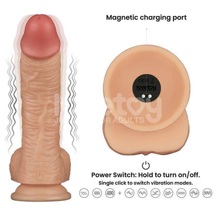 Strap On with Vibrating Dildo 8.5