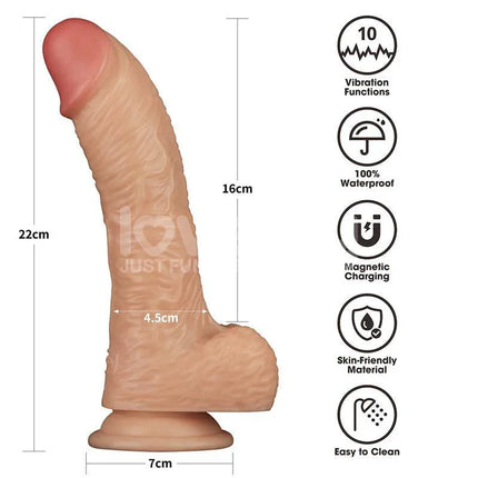 Strap On with Vibrating Dildo 8.5