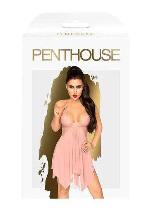 Sweet Beast Chemise Rose elegant lingerie in soft rose fabric with adjustable straps and flowing silhouette