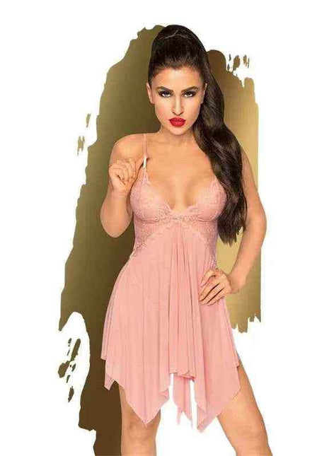 Sweet Beast Chemise Rose elegant rose-hued lingerie with adjustable straps and soft breathable fabric
