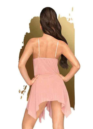 Sweet Beast Chemise Rose elegant soft pink lingerie with adjustable straps and flowing silhouette