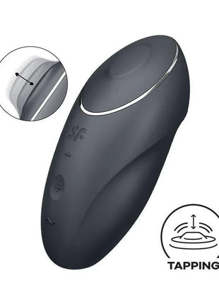 Tap and Climax 1 Vibrator and Tapping Black