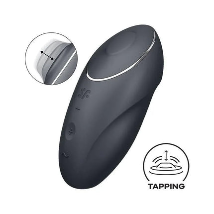 Tap and Climax 1 Vibrator and Tapping Black