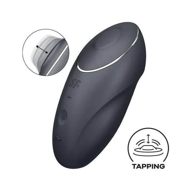 Tap and Climax 1 Vibrator and Tapping Black