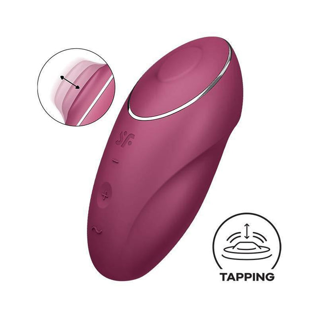 Tap and Climax 1 Vibrator and Tapping Red