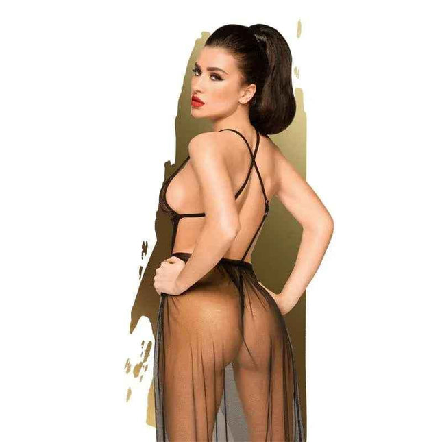 Black lace Teddy Best Foreplay lingerie with elegant design and adjustable straps