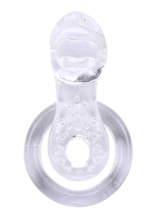 Tongue-Clear Vibrating Ring for Enhanced Pleasure