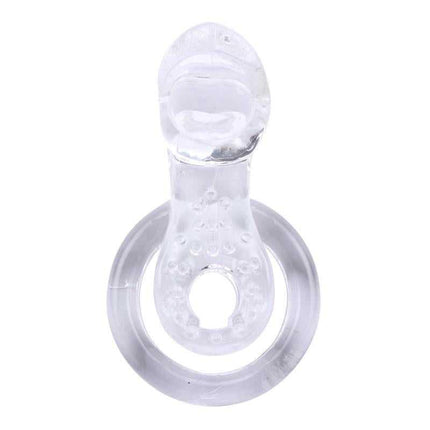 Tongue-Clear Vibrating Ring for Enhanced Pleasure