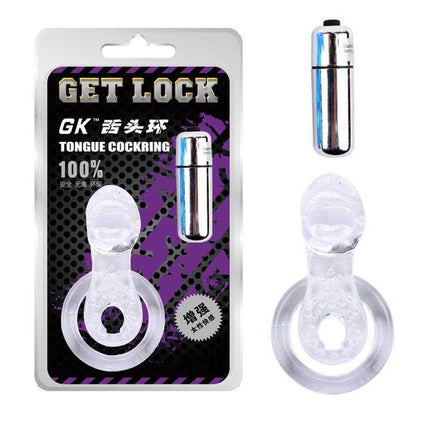 Tongue-Clear Vibrating Ring for Enhanced Pleasure