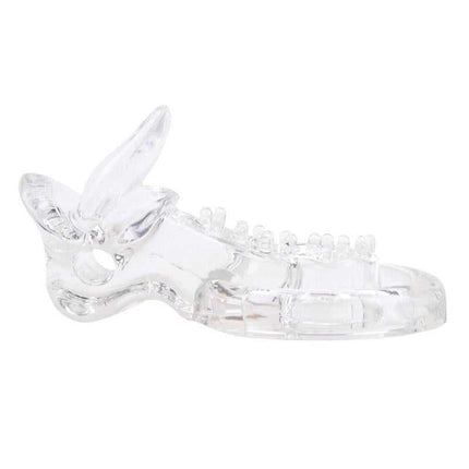 Tongue-Clear Vibrating Ring for Enhanced Pleasure
