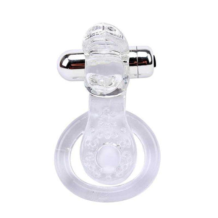 Tongue-Clear Vibrating Ring for Enhanced Pleasure