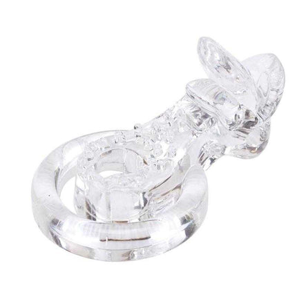 Tongue-Clear Vibrating Ring for Enhanced Pleasure
