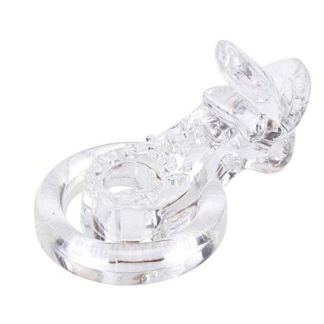 Tongue-Clear Vibrating Ring for Enhanced Pleasure