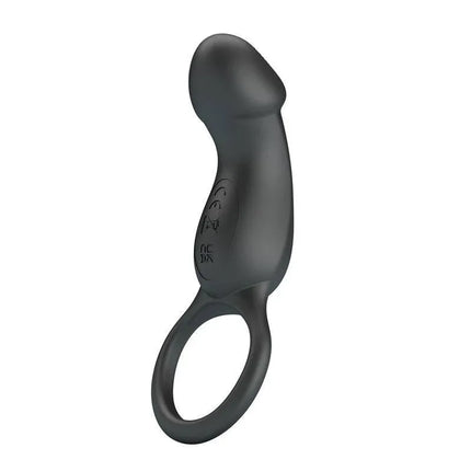 Trae Vibrating Cock Ring USB Black