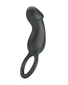 Trae Vibrating Cock Ring USB Black