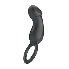 Trae Vibrating Cock Ring USB Black