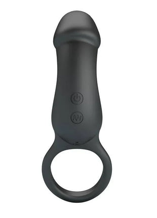 Trae Vibrating Cock Ring USB Black