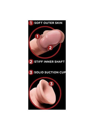 Triple Density Dildo Swinging Balls 8 showing ergonomic design and dual-density silicone material